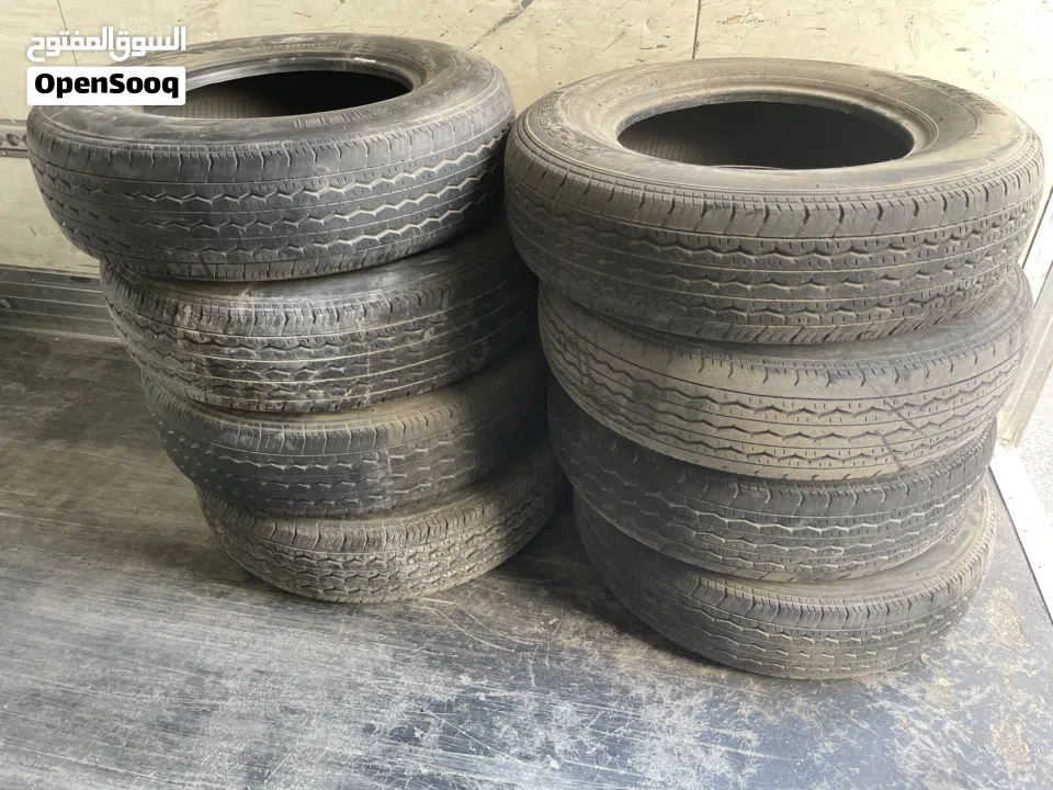 8اطارات مستخدمة بريدجستون الحجم 195R15C