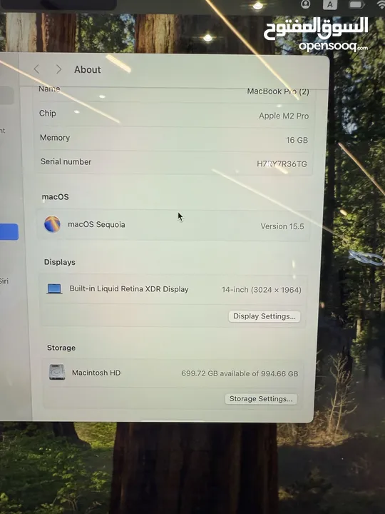 MacBook Pro 14” M2 Pro  2023