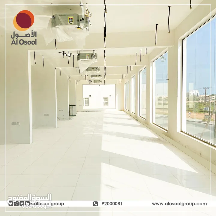 مساحات تجارية للإيجار بموقع حيوي بالحيل الشمالية For Rent New shops in Al Hail North