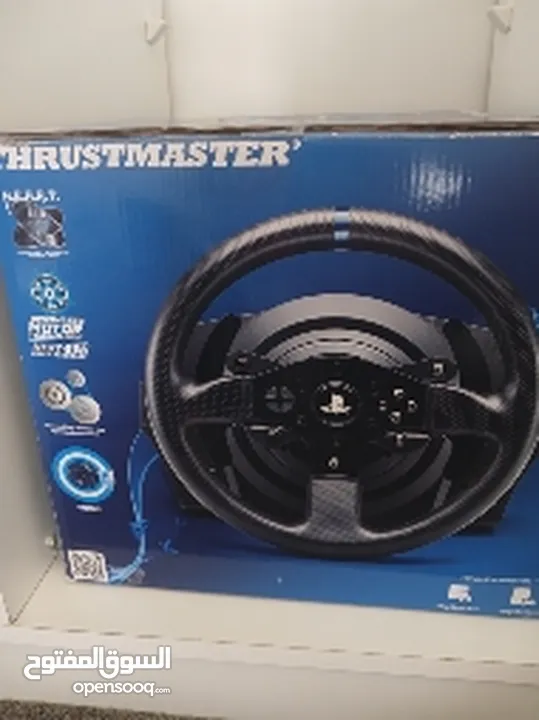 ستيرنج ثرست ماسترThrustmasterمع كرسي العاب من play seatقير تراست ماستر والهاند بريك اليدوي