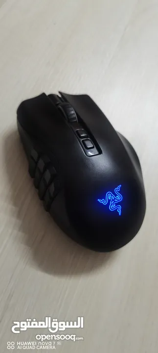 Mouse razer naga pro ماوس مخصص لمحترفي الاعاب وخاصه العاب MMO و RPG ويتميز بدقه عالي جداً