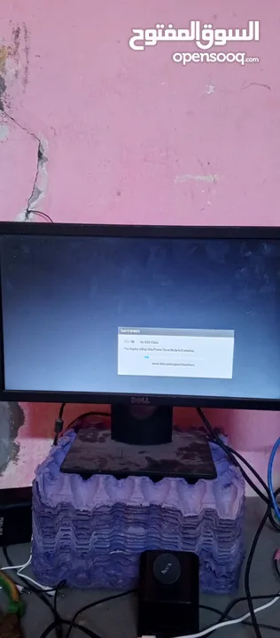 شاشه pc 60hz الحاسبه شاشه نضيفه شغاله دكم شغاله   