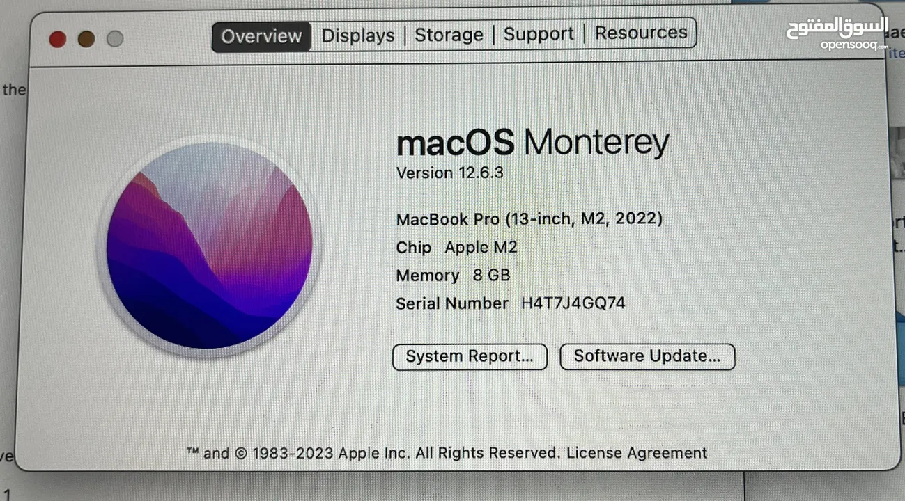 للبيع مثل الجديد MacBook Pro M2 2022