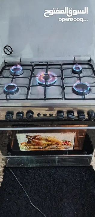 غاز نوعه نشونال نضيف قياس 80 وكاله غاز زي مهو بل صوره مش نقصو شي كهرباء شغاله فيه