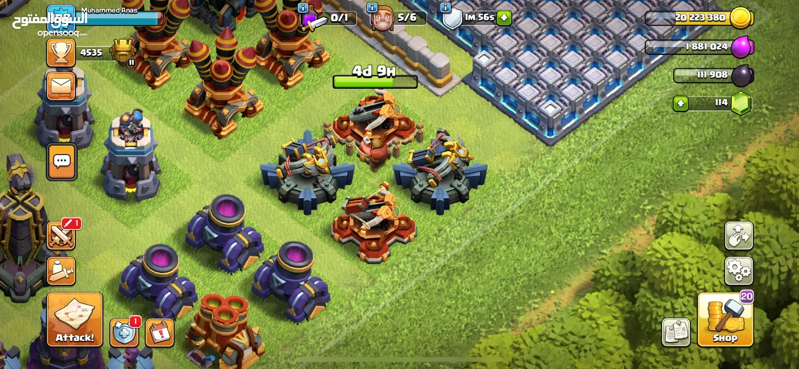 Clash Of Clans id level max (cheap price)