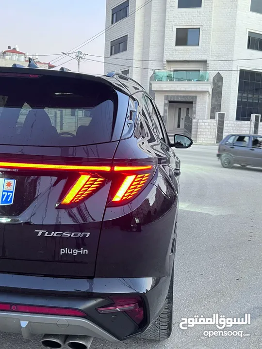 توسان هايبرد ( hybrid plug-in N-Line ) اوتوماتيك فل مواصفات بانوراما 4*4 بمشي 65 ك عالشحنه