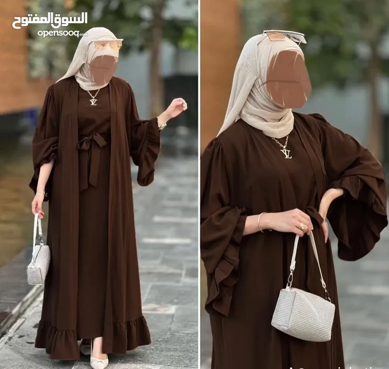 عباءه قطعتين السعر 15 د المقاسات من 1 لغاية 6