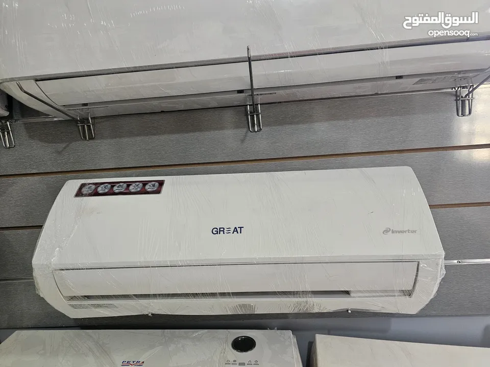 مكيف جريت 1 طن انفيرتير مستعمل بحالة الوكاله A+++ شامل توصيل وتركيب