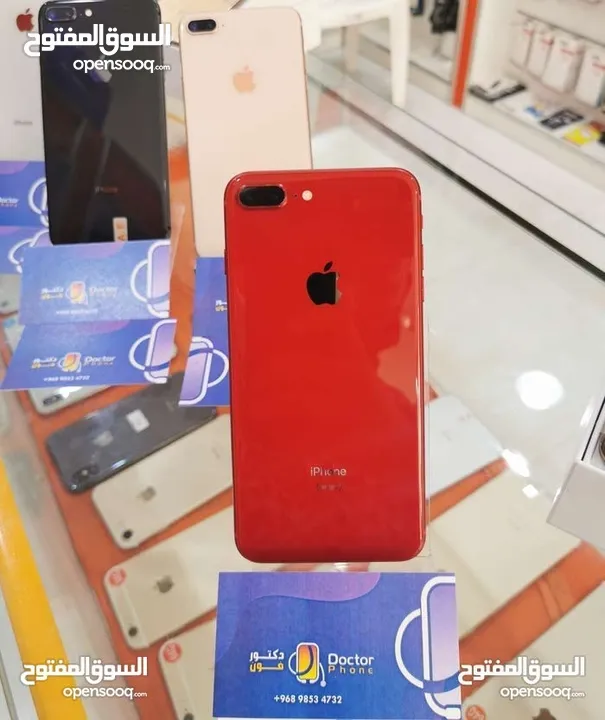 عرض مميز : جوالات iPhone 8 plus 64gb نظيفه بحالة الوكالة مع ضمان و بأقل سعر