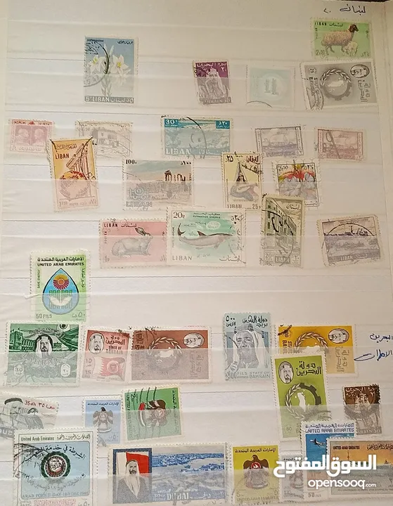 طوابع اصلية من كل بلدان العالم للبيع المستعجل الطابع ب دينار