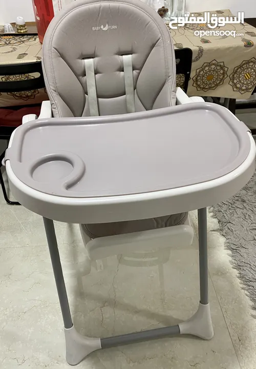 كرسي مع طاولة للاطفال ، adjustable feeding chair with table