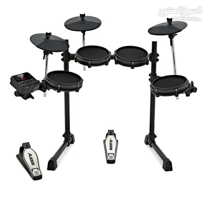 ‏Alesis Turbo Mesh Kit Drums جديد بالكرتونه كفاله جواهر موسيقى مع فاتوره رسمه