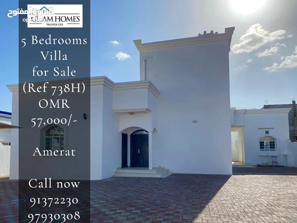 5 Bedrooms Villa for Sale in Amerat REF:738H