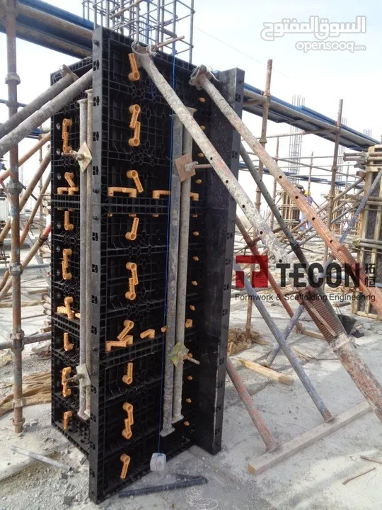 القوالب البلاستيكية للأعمدة (بديل الخشب) plastic formwork for columns