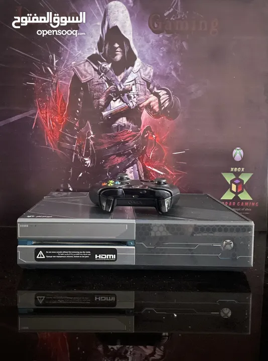 Xbox one 1000 giga Halo edition  بحالة الوكاله
