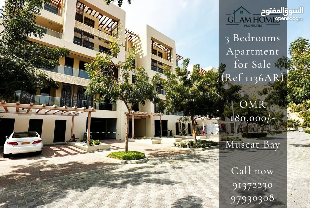 3 Bedrooms Apartment for Sale at Muscat Bay REF:1136AR