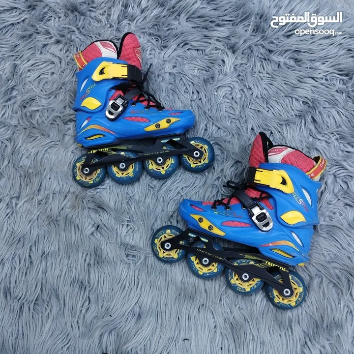 Skate (VIP)   عجال مطاط هيكل بلاستيك مقوى شفرات حديد   السعر والمقاس والماركة أسفل كل صورة