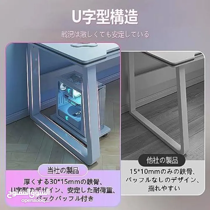 مكتب الجيمنج و الالعاب الاحترافي لون ابيض