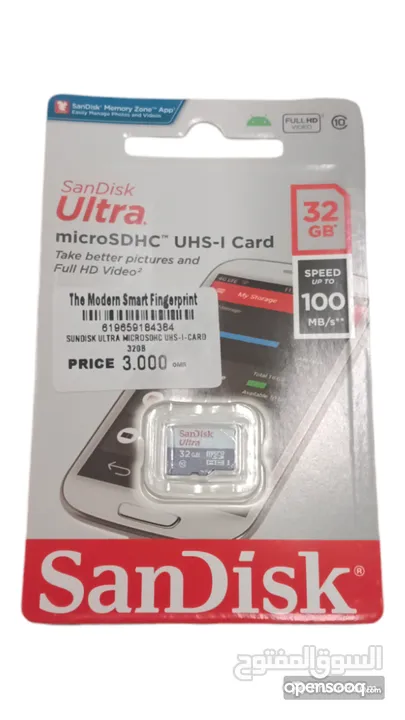 مومري الهاتف بسرعه 100ام بي 32جيبي Sundisk ultra microsdhc uhs-I-card 32g