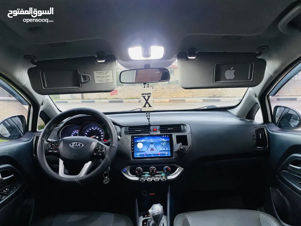 كيا برايد 2015 بحالة الوكالة فل اوتماتك ترخيص وتإمين جديد الله يبارك ..