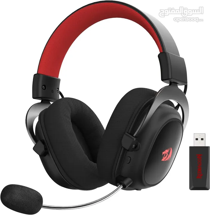 Redragon H510 PRO Zeus-X RGB Wireless Gaming Headset - 7.1 Surround Sound سماعات ريدراجون وايرليس