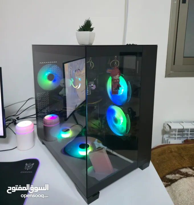 كمبيوتر ألعاب وتصميم احترافي مع كامل اغراضه (مواصفات جيل جديد)