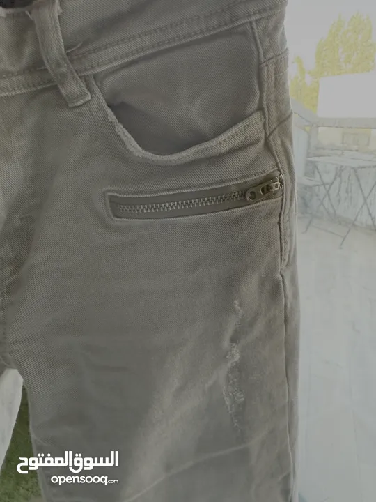 Distressed Skinny Jeans (olive green)