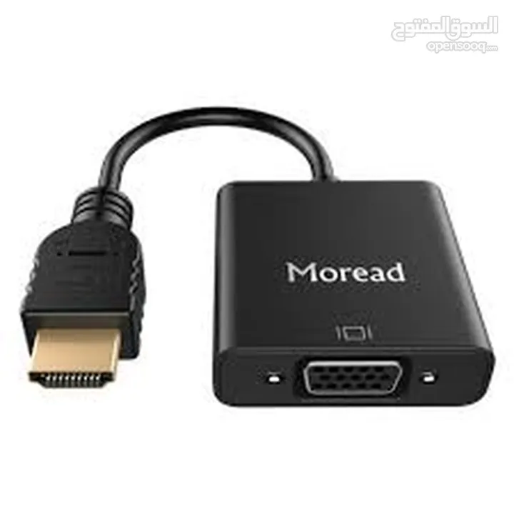 HDMI TO VGA ADAPTER MOREAD تحويلة من اتش دي ام اي  الى  في جي اه 