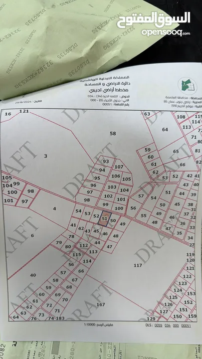 10 دونم أرض للبيع طريق المطار الخريم كوشان مستقل علا شارعين