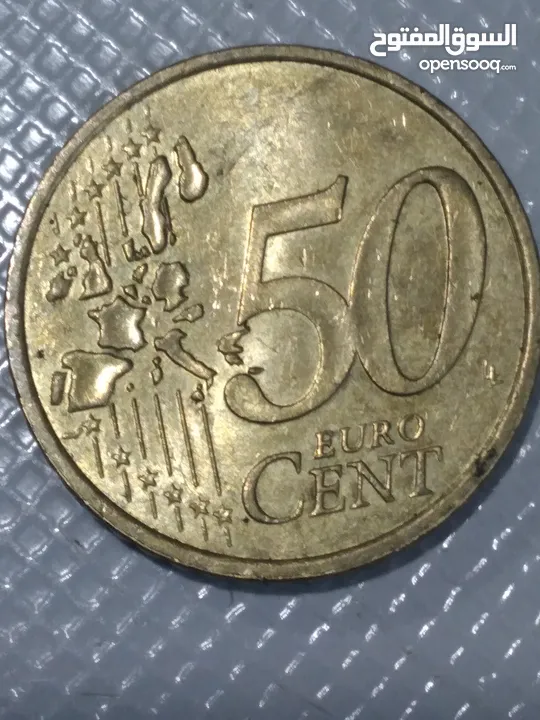 50 سنت اورو 2002 فرنسا، عملة ناذرة