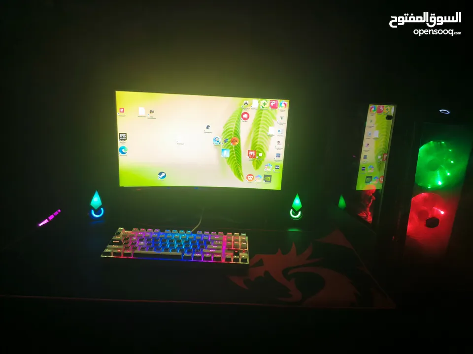 قيمنق ps مستعمل شهرين بس ب 600 وقابل للتفاوض مع كامل أغراضه