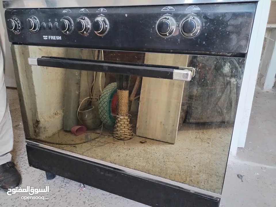 غاز خمس عيون وفرن نوعية فريش fresh
