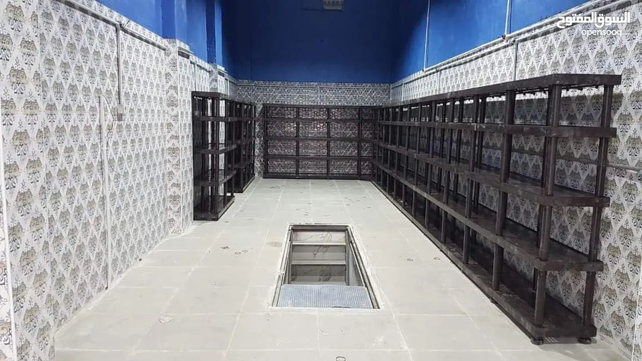رفوف بلاستيكية والجودة حديدية تتحمل أوزان ثقيلة