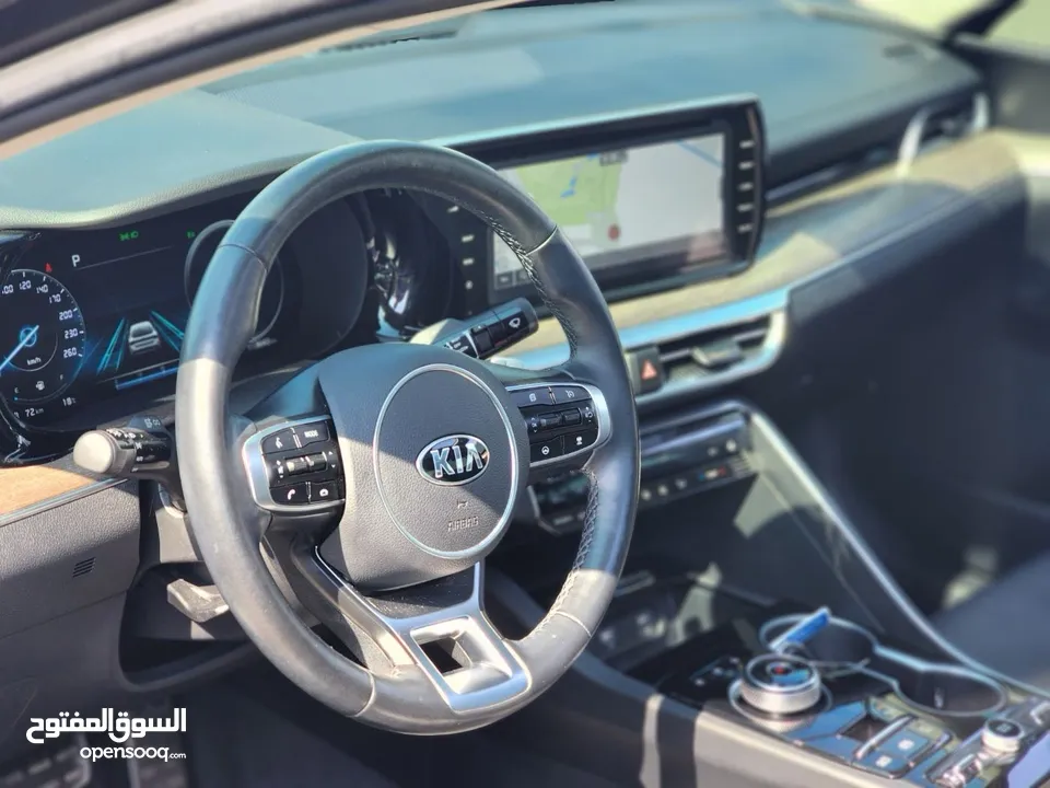 KIA K5 Hybrid 2021بانوراما فل  وارد كوري فحص كامل و لا ملاحظه كلين تايتل من دون حوادث