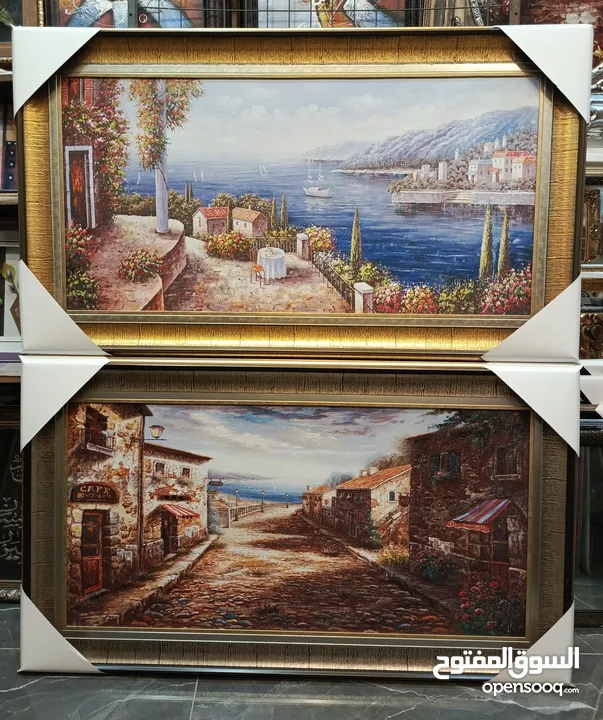 براويز وتعليقات وحائط بأقل الاسعار لوحات رسم مرايا غرف سفرة وصالونات وجلوس وأدوات المنزلية يدويا