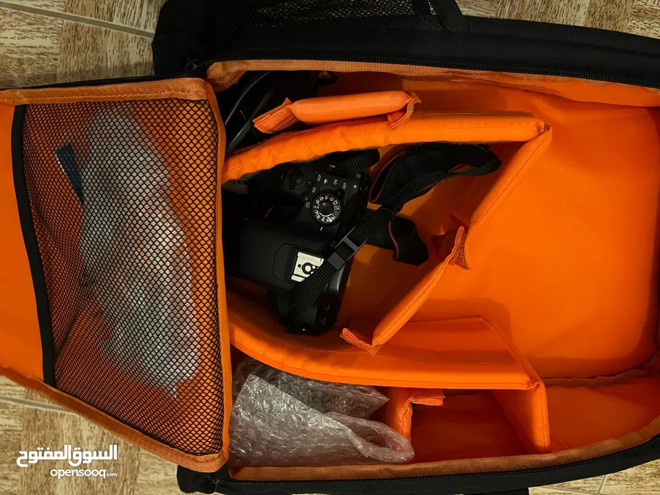 Canon EOS 800D w/ Kit Lens, 50mm f/1.8 Lens, Tripod, Battery & Charger, Laptop Cable, Backpack