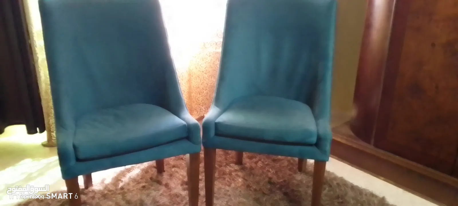 كراسي عدد 2 شبه جديد