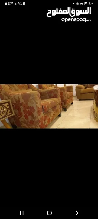 طقم  كنب  مستورد فاااخر م بحالة الوكالة مواصفات نخب   مريح جدا  خشب سويد متين