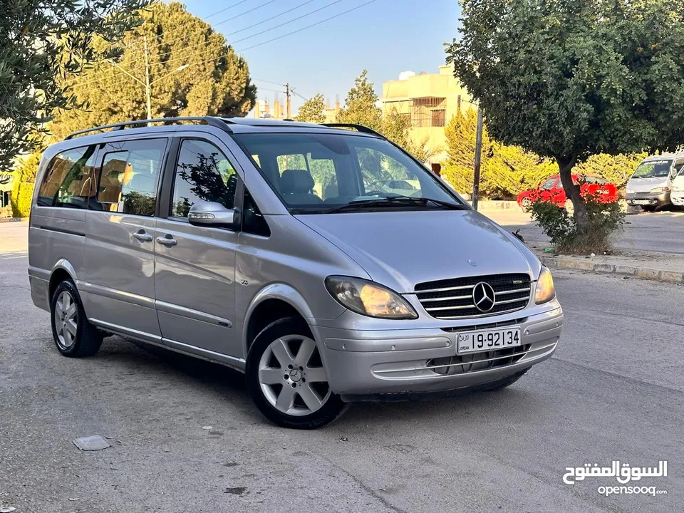 باص مرسيدس فيانو 2007 بنزين 7 ركاب VIP فل مسكر مع فتحة ترخيص سنة