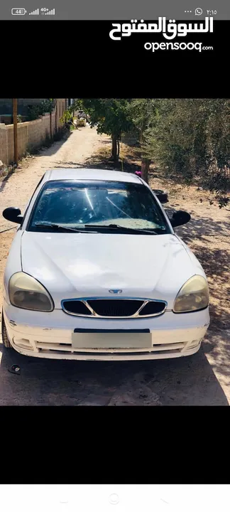 دايو نوبيرا موديل 2002 جير عادي ماطور 1600 مكسور عليها وصل ترخيص تنزل جاهز