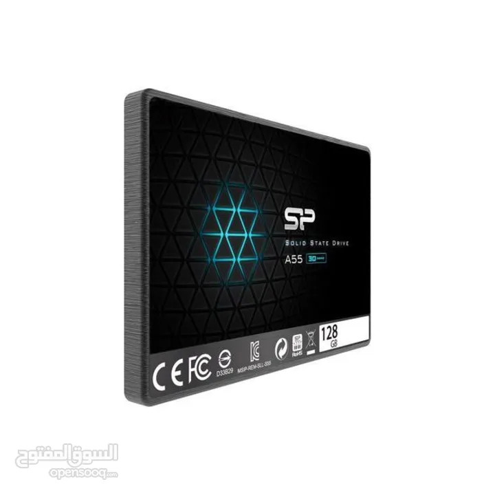 هارد دسك اس اس دي دي داخلي لأجهزة الكومبيوتر 128GB SILICON POWER A55 3D NAND 15X GAMING SSD