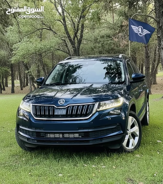 سكودا كودياك 2017 مفلل مع بانوراما ودفع رباعي ترخيص وتامين شامل ساري للبيع او البدل