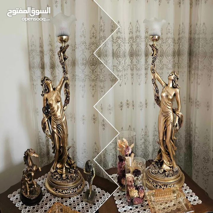 ‎طقم اللمباديرا الفخم باللون النحاسي ارتفاع 90-100  من الريرن ‎مكفول اللون 5 سنوات