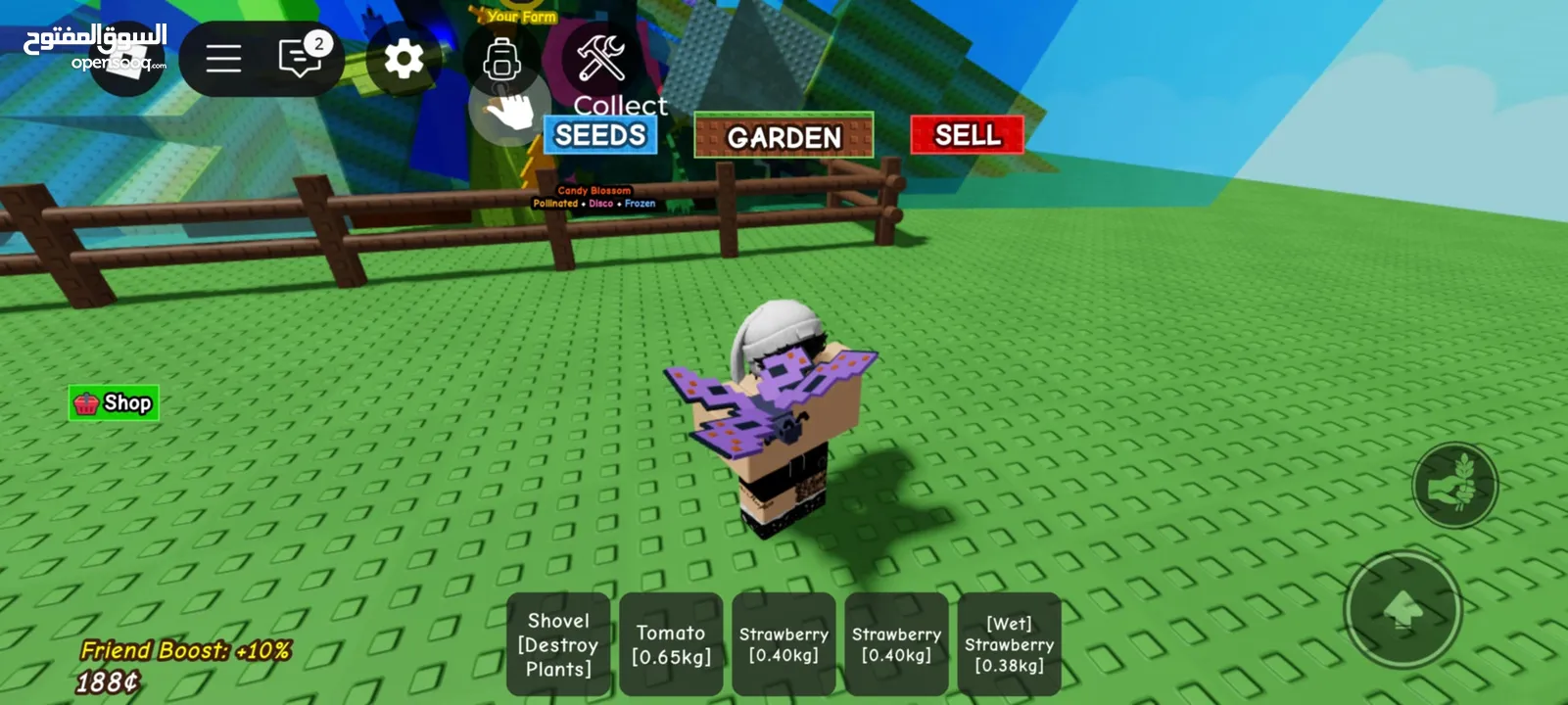 Grow a Garden موجود كل الكميات لي بدك ياها من حيوانات وا فواكه