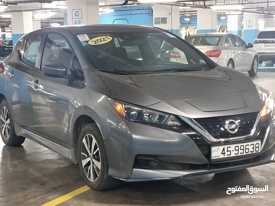 2021 Nissan Leaf S Plus (62kwh) كلين فحص كامل