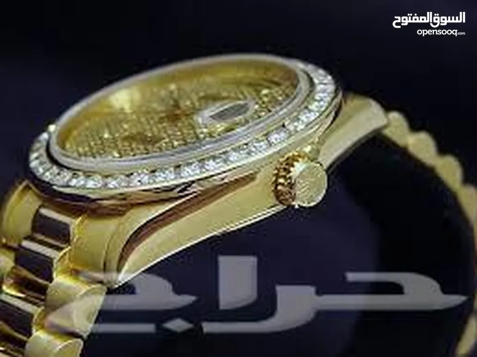 Gold watch collar and diamond stones   special order
