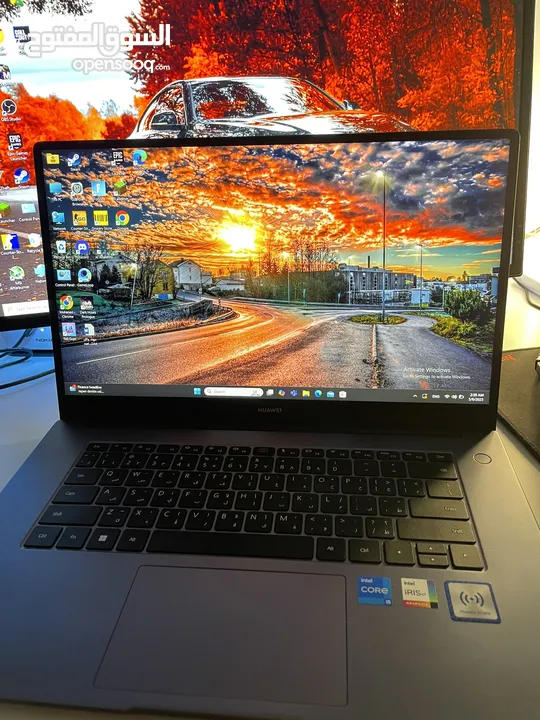 للبيع لابتوب Huawei أنيق وخفيف – معالج i5 الجيل 11 – شاشة FHD – حالة ممتازة بدل سعر 360 صار 320