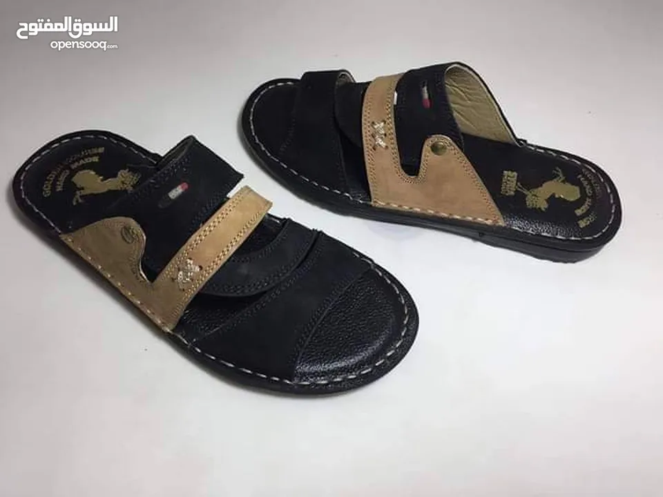 عرض خرافي اشتري شحاطه جلد طبيعي   بسعر8دينار شامل التوصيل داخل عمان والزرقاء   شحطات HAND MAED  جلد