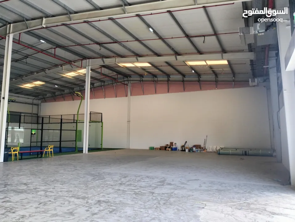 Warehouse for rent Al Rumis مخازن للايجار بالرميس مقابل مركز التنين وسور الصين العظيم