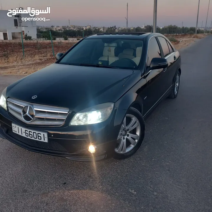 مرسيدس بنز C180 AMGاصلي  فحص كامل  موديل 2008 فتحه فل كامل